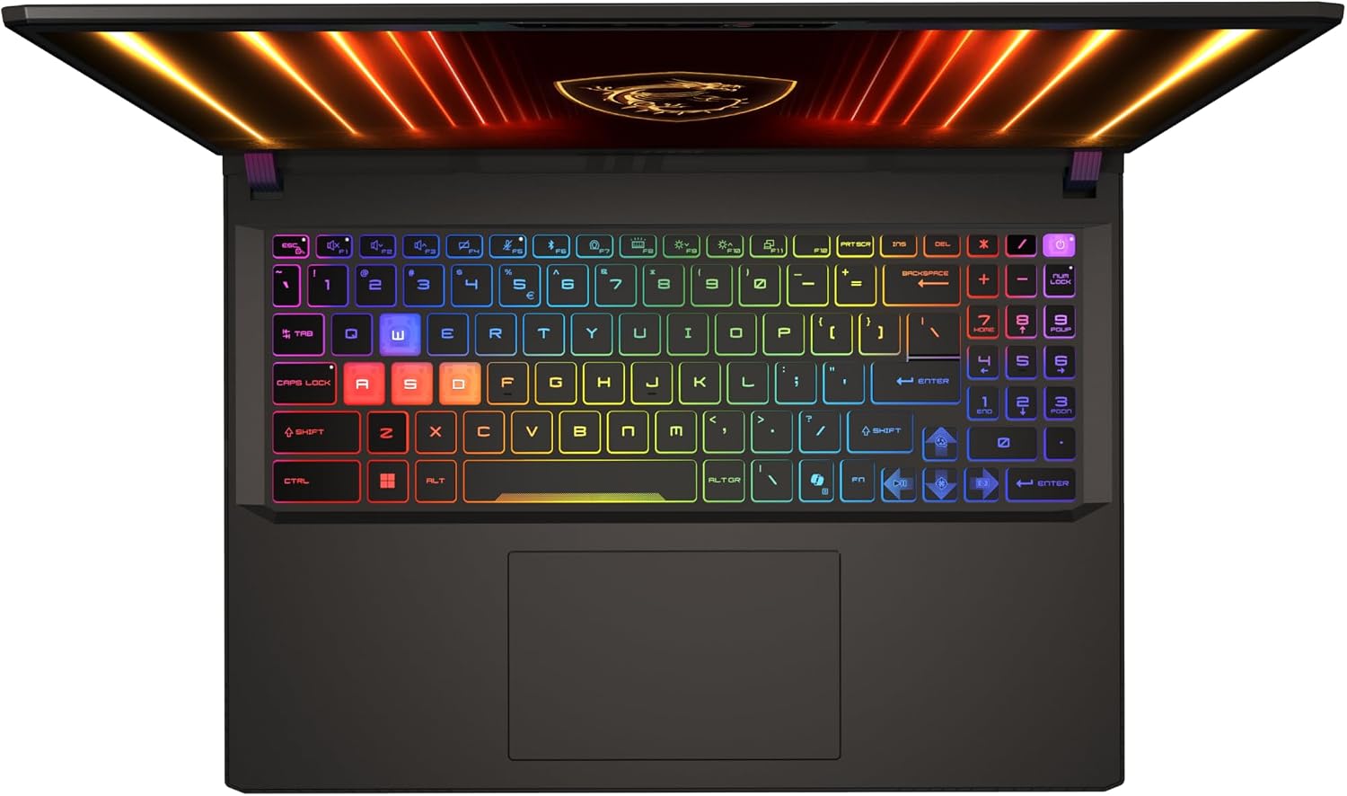 MSI Vector 16 HX AI - Teclado e iluminación