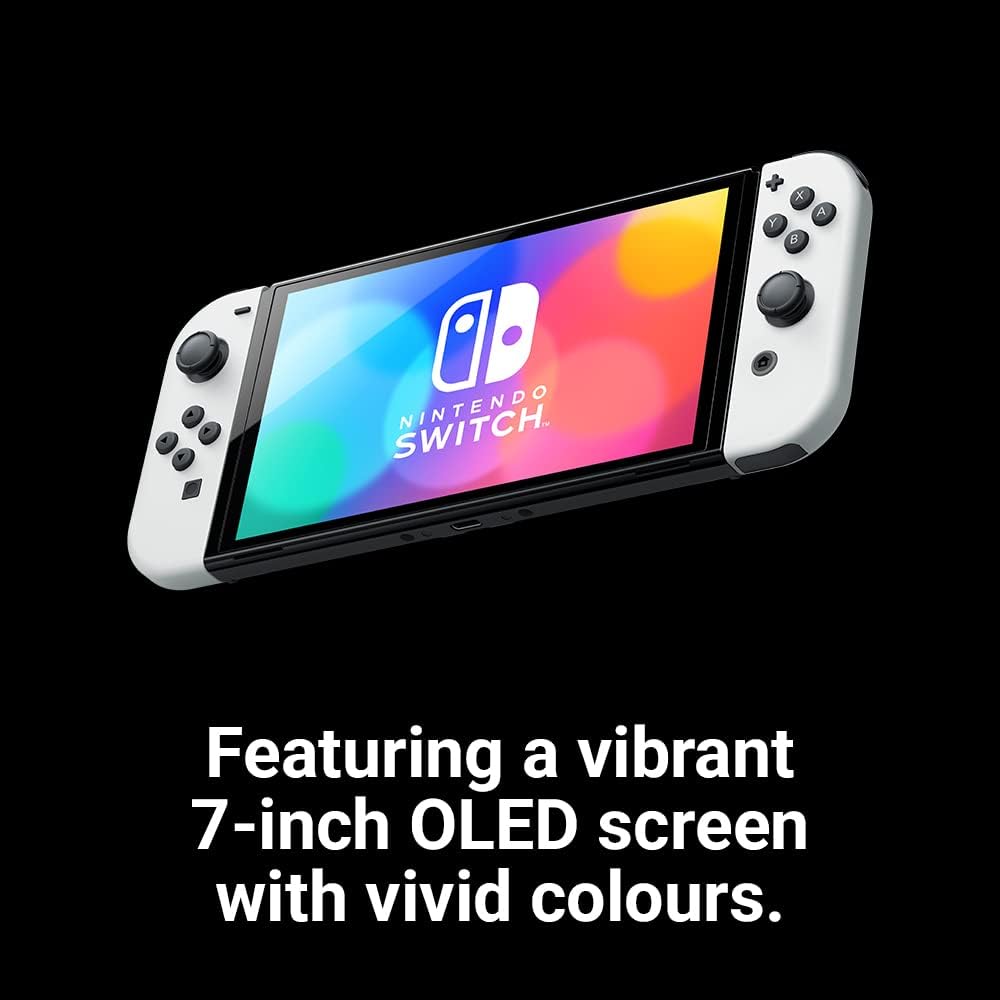 Nintendo Switch OLED Blanco - Soporte Ancho